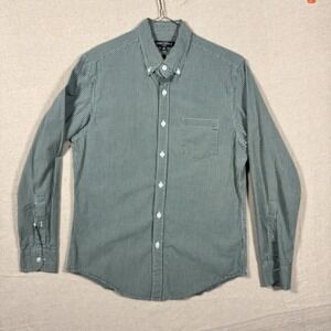 J.Crew Mercantile Flex Button Down Shirt‎ Men's M Green Check Long Sleeve
